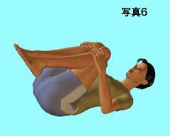 腰痛体操（腰部の屈曲体操１）
